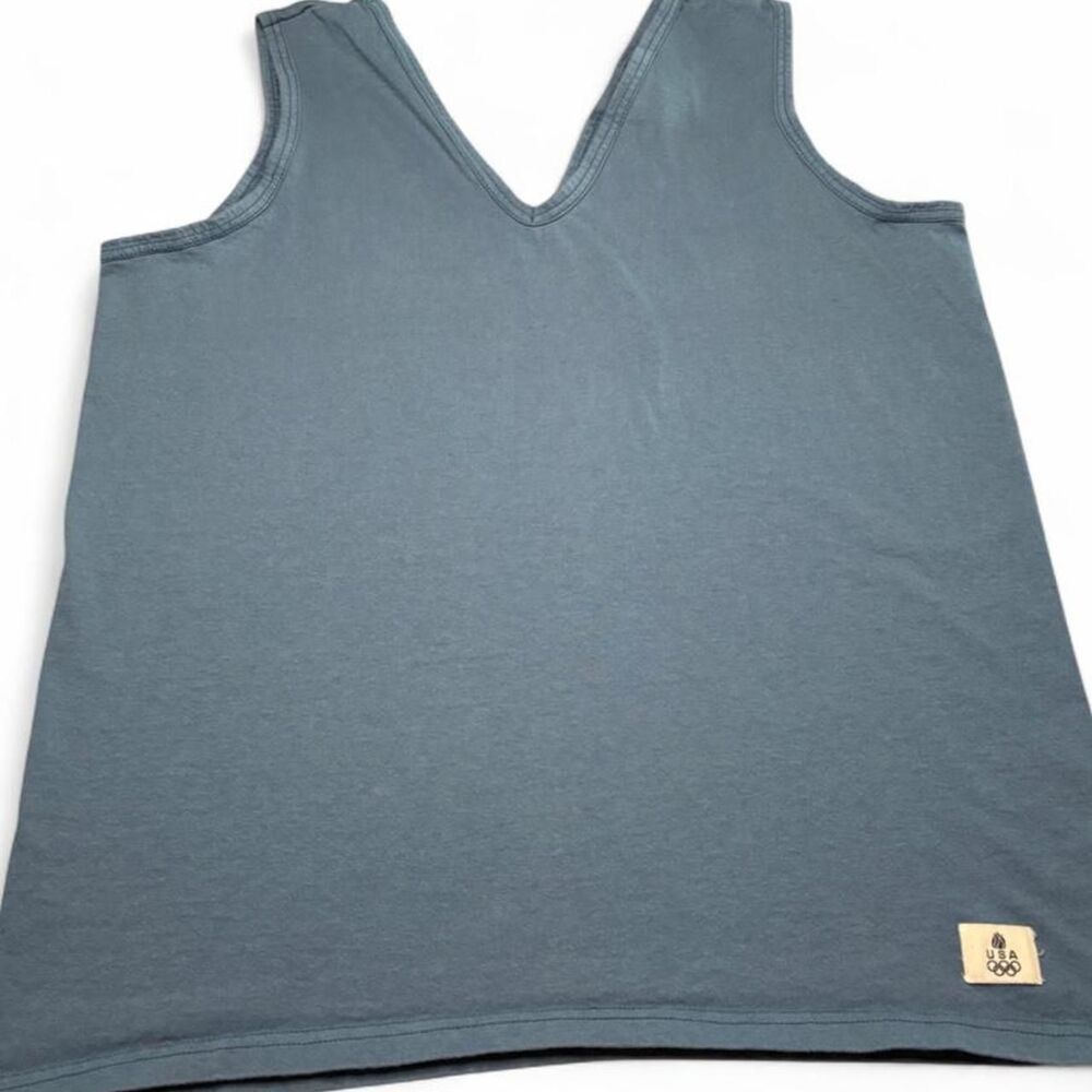 Vintage USA Olympics Tank Top Men’s Large Blue 100% Cotton